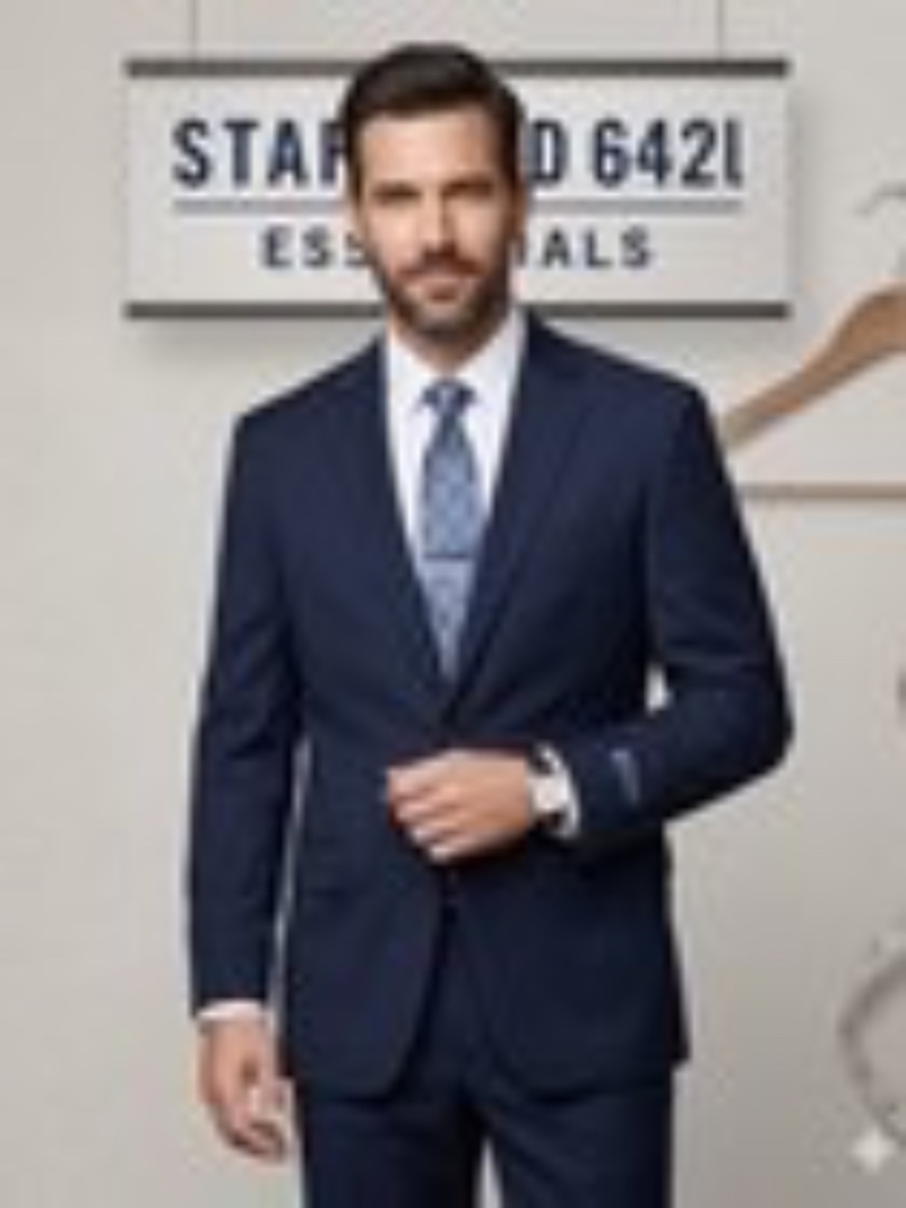 Stafford coolmax  classic fit Mens Navy blue suit Jacket